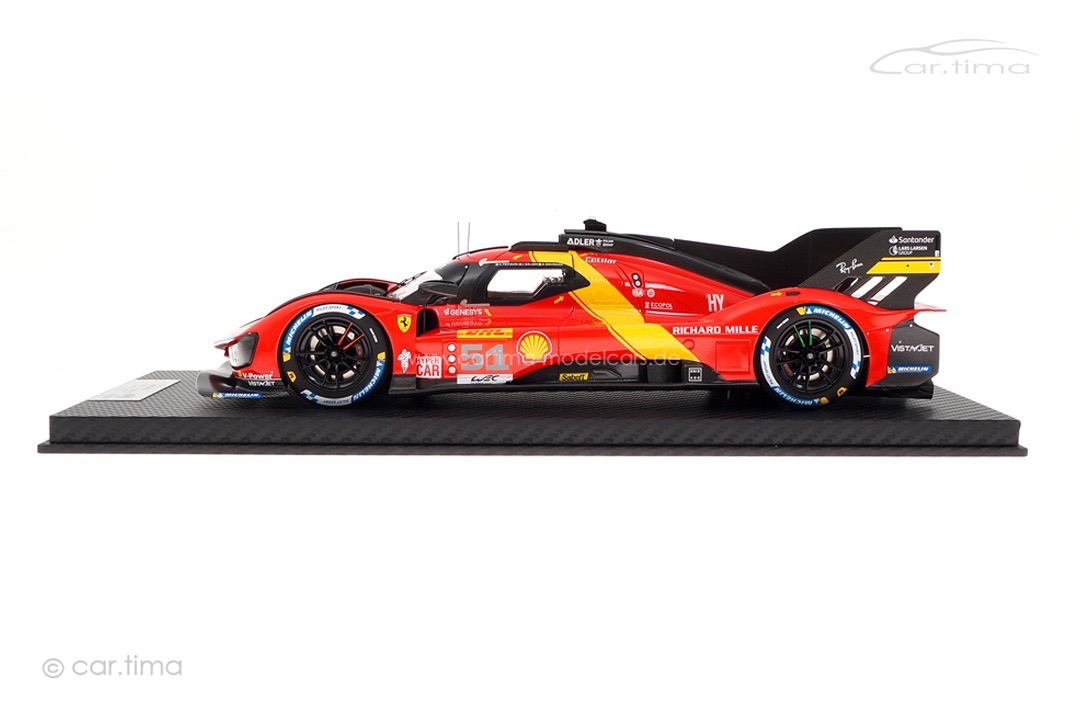 Ferrari 499P WEC 6 hrs. Spa 2023 Calado/Giovinazzi/Pier Guidi BBR 1:18 CS18004 Ferrari 499P WEC 6 hrs. Spa 2023 Calado/Giovinazzi/Pier Guidi BBR 1:18 CS18004