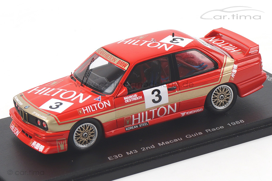 BMW E30 M3 Macau Guia Race 1988 Markus Oestreich Spark 1:43 SA036 BMW E30 M3 Macau Guia Race 1988 Markus Oestreich Spark 1:43 SA036