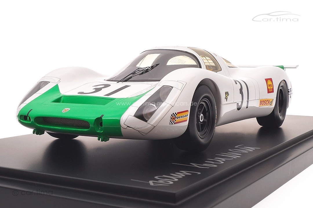 Porsche 908 24h Le Mans 1968 Herrmann/Siffert Originalsignatur Hans Herrmann Spark 1:18 18S517-SIGN