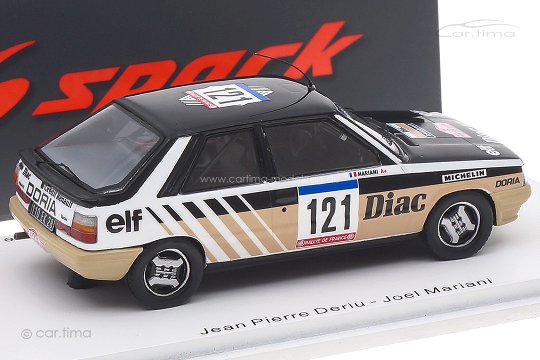 Renault 11 Turbo Tour de Corse 1984 Deriu/Mariani Spark 1:43 S5572 Renault 11 Turbo Tour de Corse 1984 Deriu/Mariani Spark 1:43 S5572