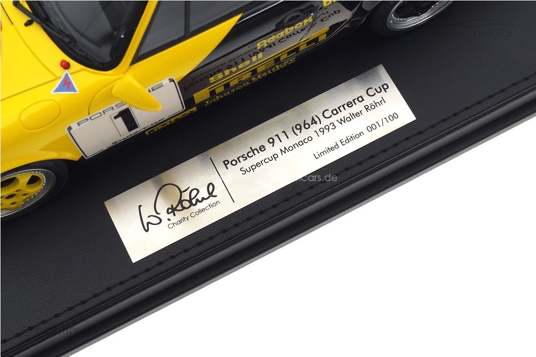 Porsche 911 (964) Supercup Monaco 1993 Originalsignatur Walter Röhrl car.tima 1:18 Porsche 911 (964) Supercup Monaco 1993 Originalsignatur Walter Röhrl car.tima 1:18