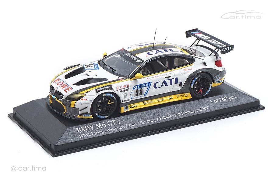 BMW M6 GT3 24h Nürburgring 2017 Rowe Racing Westbrook Minichamps 1:43 437172698