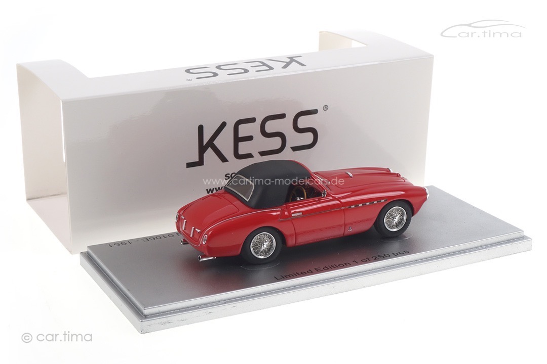 Ferrari 212 Export Vignale Spider 1951 rot Kess 1:43 KE43056050 Ferrari 212 Export Vignale Spider 1951 rot Kess 1:43 KE43056050