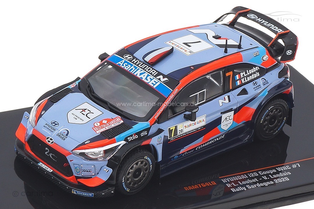 Hyundai i20 Coupe WRC Rallye Sardinien 2020 Loubet/Landais IXO 1:43 RAM764LQ Hyundai i20 Coupe WRC Rallye Sardinien 2020 Loubet/Landais IXO 1:43 RAM764LQ