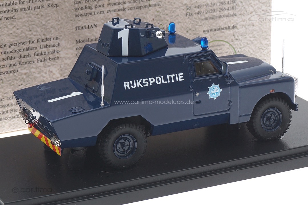 Land Rover Mk3 Shorland Armoured Patrol Car "Rijkspolitie" 1973 autocult 1:43 12018
