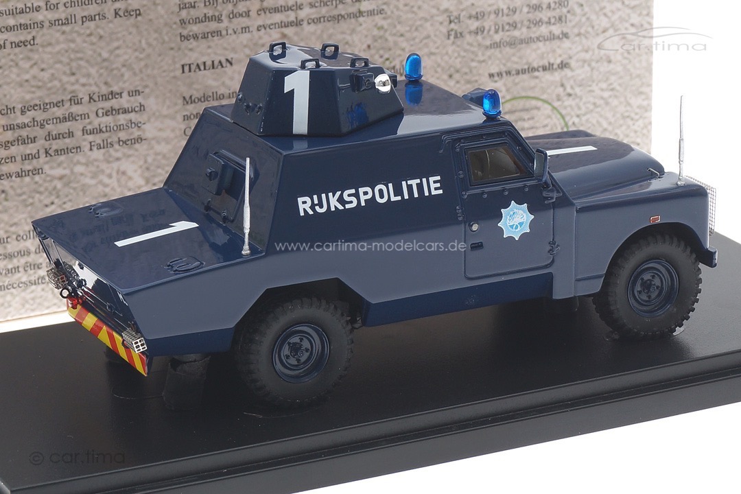 Land Rover Mk3 Shorland Armoured Patrol Car "Rijkspolitie" 1973 autocult 1:43 12018 Land Rover Mk3 Shorland Armoured Patrol Car "Rijkspolitie" 1973 autocult 1:43 12018