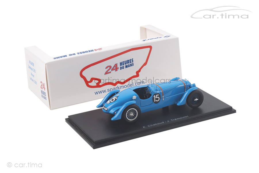 Delahaye 135 CS Winner 24h Le Mans 1938 Chaboud/Trémoulet Spark 1:43 43LM38 Delahaye 135 CS Winner 24h Le Mans 1938 Chaboud/Trémoulet Spark 1:43 43LM38