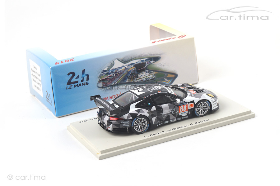 Porsche 911 RSR 24h Le Mans 2015 Al Qubaisi/Bachler/Ried Spark 1:43 S4673 Porsche 911 RSR 24h Le Mans 2015 Al Qubaisi/Bachler/Ried Spark 1:43 S4673