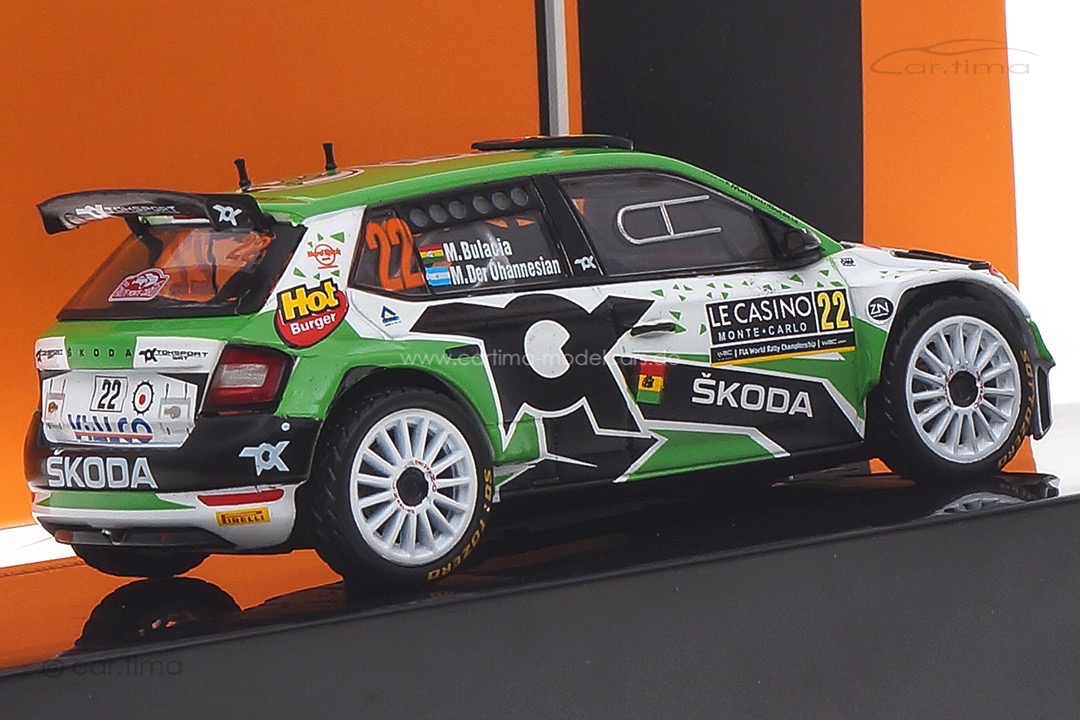 Skoda Fabia Rally2 Evo Rallye Monte Carlo 2021 Bulacia/Der Ohannesian IXO 1:43 RAM789LQ Skoda Fabia Rally2 Evo Rallye Monte Carlo 2021 Bulacia/Der Ohannesian IXO 1:43 RAM789LQ
