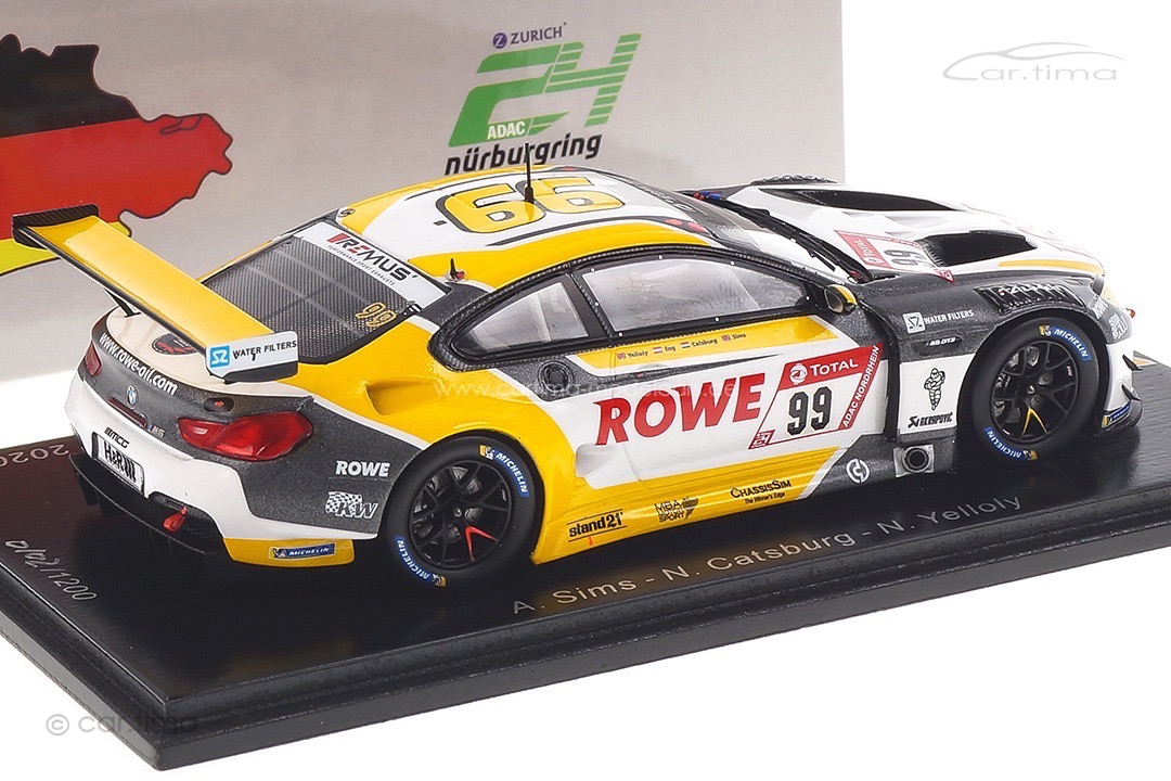 BMW M6 GT3 Winner 24h Nürburgring 2020 Catsburg/Sims/Yelloly Spark 1:43 SG680