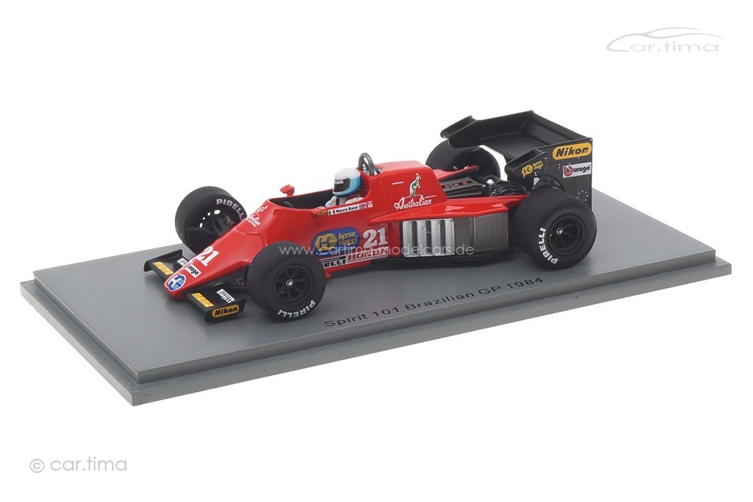 Spirit 101 GP Brasilien 1984 Mauro Baldi Spark 1:43 S3926 Spirit 101 GP Brasilien 1984 Mauro Baldi Spark 1:43 S3926