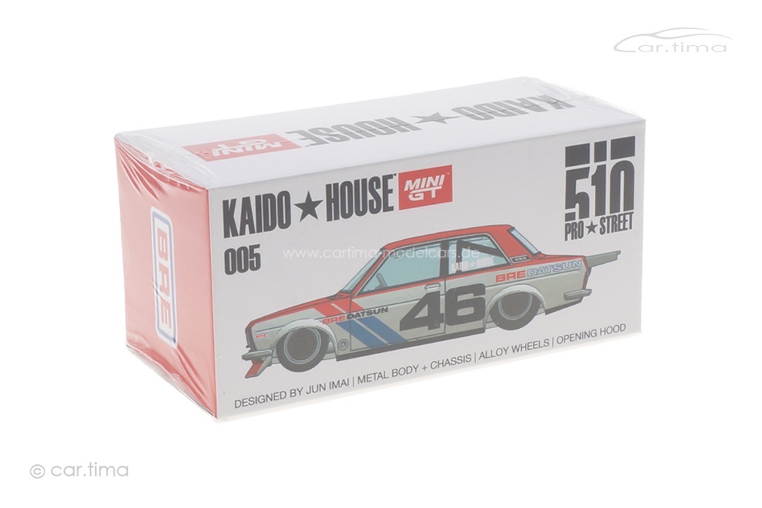 Datsun 510 Pro Street SK510 Kaido House weiß/rot MINI GT 1:64 KHMG005