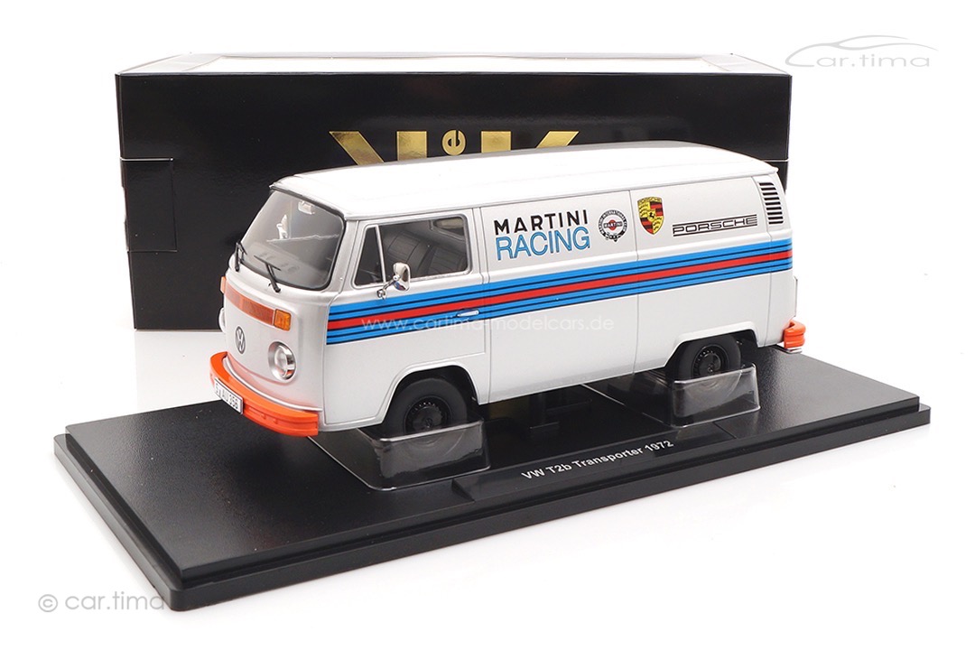 VW T2b Porsche Renndienst Martini Racing silber KK Scale 1:18 KKDC181416