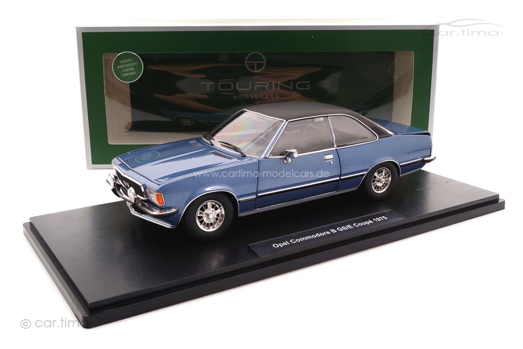 Opel Commodore B GS/E Coupé blau Touring 1:18 18048002