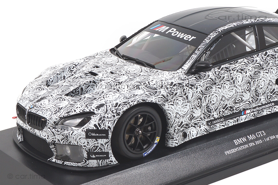 BMW M6 GT3 Presentation Spa 2015 Minichamps 1:18 155152699 BMW M6 GT3 Presentation Spa 2015 Minichamps 1:18 155152699