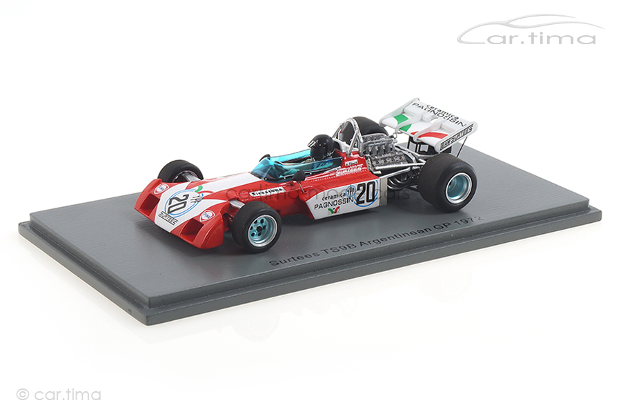 Surtees TS9B GP Argentinien 1972 Andrea de Adamich Spark 1:43 S3992 Surtees TS9B GP Argentinien 1972 Andrea de Adamich Spark 1:43 S3992