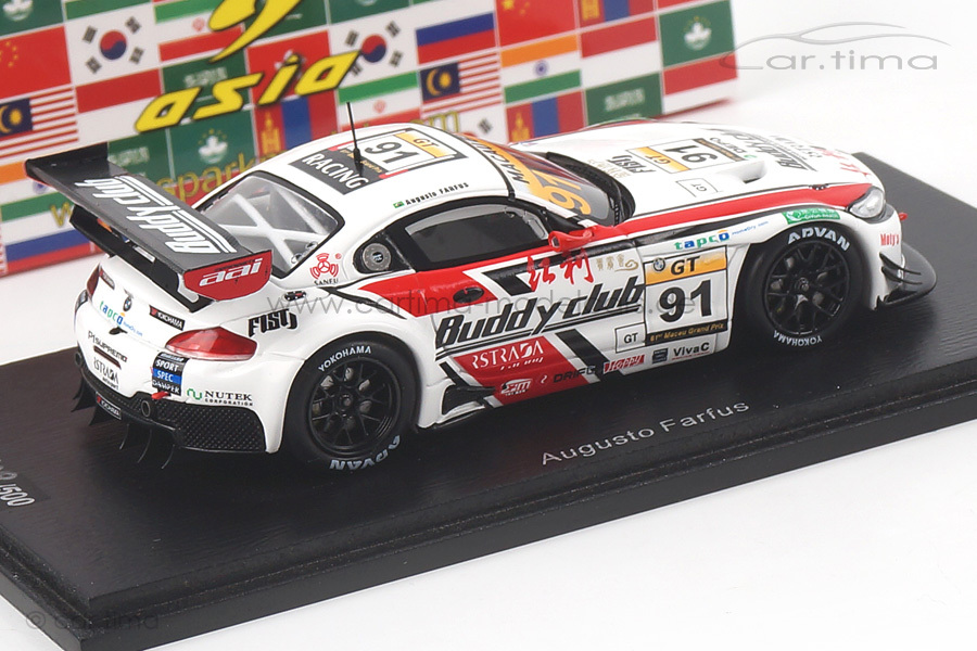 BMW Z4 GT3 Macau GT Cup 2014 Augusto Farfus Spark 1:43 SA072 BMW Z4 GT3 Macau GT Cup 2014 Augusto Farfus Spark 1:43 SA072