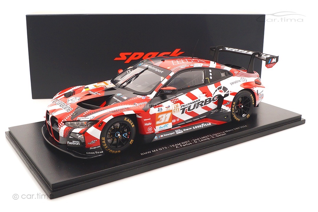 BMW M4 GT3 24h Le Mans 2024 Farfus/Leung/Gelael Spark 1:18 18S656