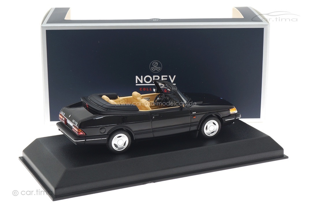 Saab 900 Turbo 16 Cabriolet schwarz Norev 1:43 810045