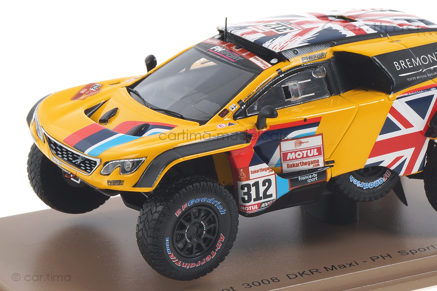 Peugeot 3008 DKR Maxi Dakar Rally 2019 Hunt/Rosegaar Spark 1:43 S5627 Peugeot 3008 DKR Maxi Dakar Rally 2019 Hunt/Rosegaar Spark 1:43 S5627