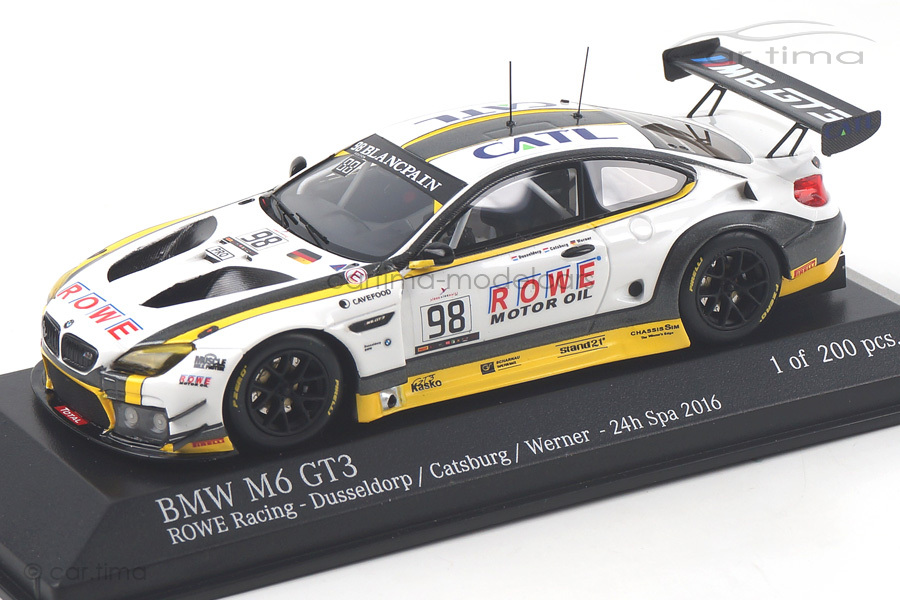 BMW M6 GT3 24h Spa 2016 Catsburg/Duesseldorp/Werner Minichamps 1:43 437162698