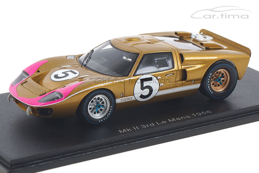 Ford GT40 MKII 24h Le Mans 1966 Bucknum/Hutcherson Spark 1:43 S4076 Ford GT40 MKII 24h Le Mans 1966 Bucknum/Hutcherson Spark 1:43 S4076