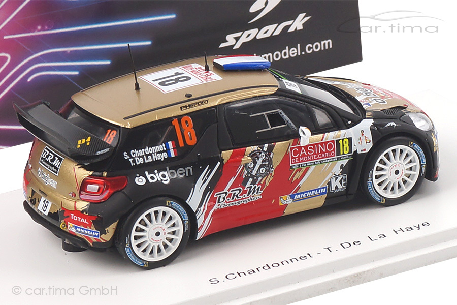 Citroen DS3 WRC Rallye Monte Carlo 2015 Chardonnet/De La Haye Spark 1:43 S4513 Citroen DS3 WRC Rallye Monte Carlo 2015 Chardonnet/De La Haye Spark 1:43 S4513
