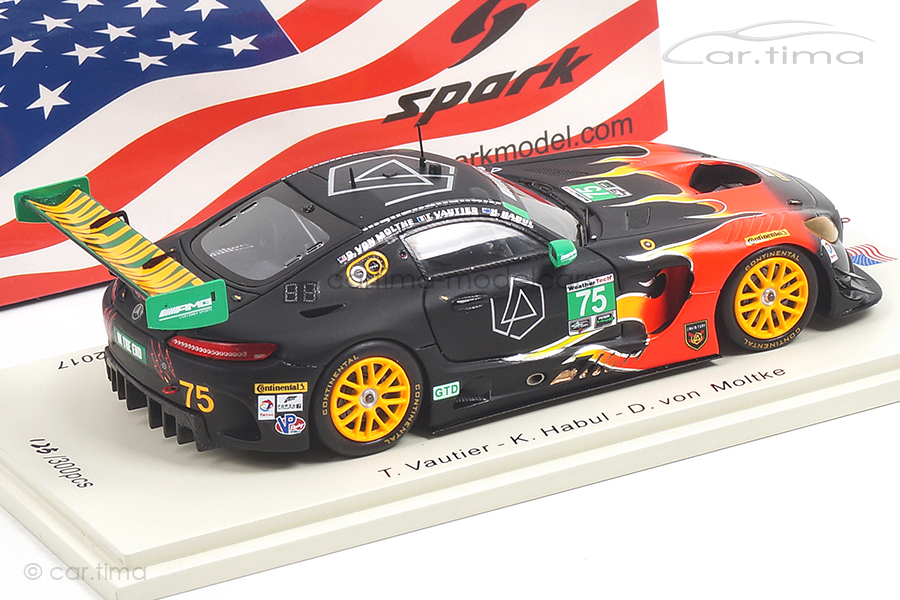 Mercedes-AMG GT3 Petit Le Mans 2017 Habul/von Moltke/Vautier Spark 1:43 US034 Mercedes-AMG GT3 Petit Le Mans 2017 Habul/von Moltke/Vautier Spark 1:43 US034