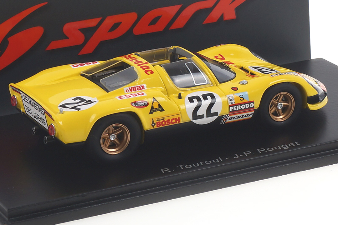 Porsche 910 24h Le Mans 1973 Touroul/Rouget Spark 1:43 S4687 Porsche 910 24h Le Mans 1973 Touroul/Rouget Spark 1:43 S4687