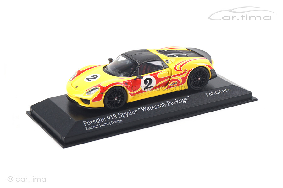 Porsche 918 Spyder Weissach Package Kyalami Design Minichamps 1:43 410062134 Porsche 918 Spyder Weissach Package Kyalami Design Minichamps 1:43 410062134