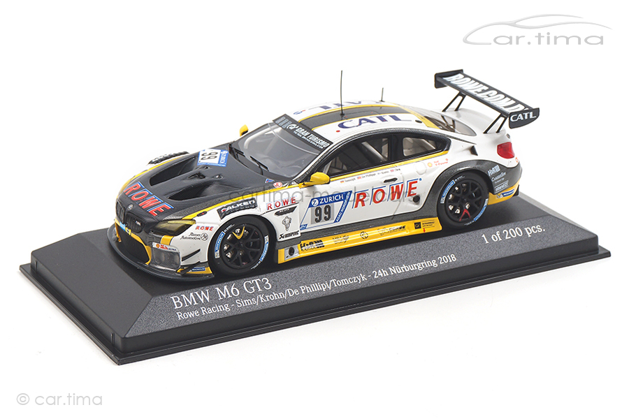 BMW M6 GT3 24h Nürburgring 2018 Sims/Krohn/De Phillippi/Tomczyk Minichamps 1:43 447182699
