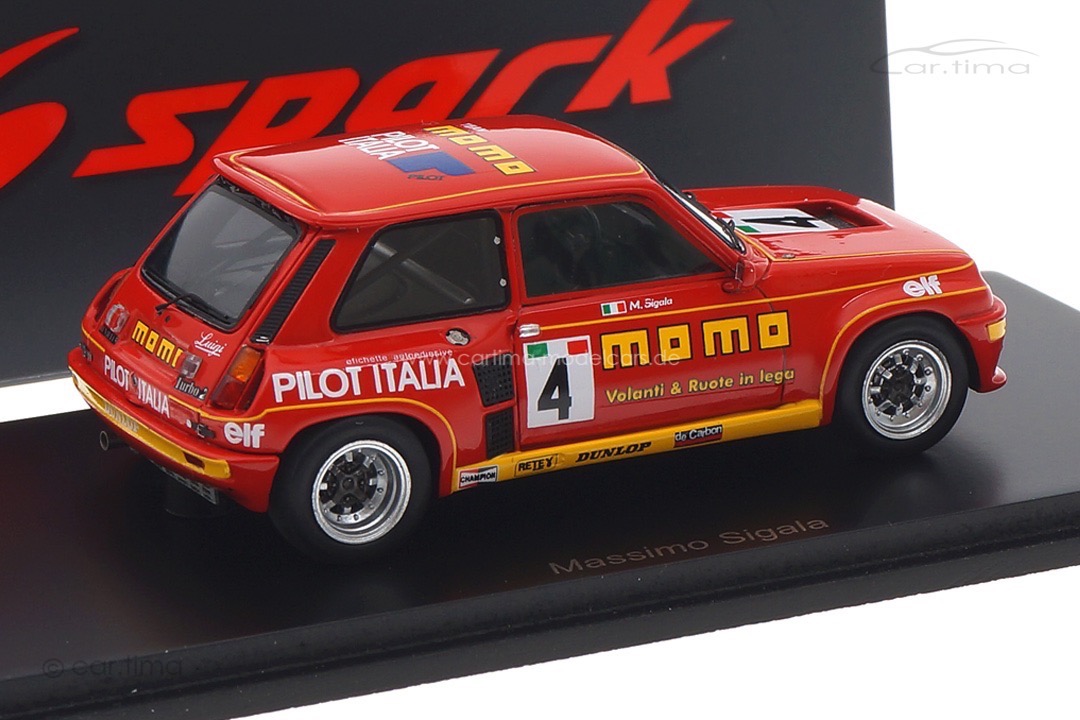 Renault 5 Turbo Europa Cup 1984 Massimo Sigala Spark 1:43 S5558