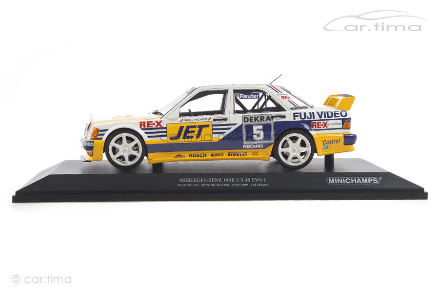 Mercedes-Benz 190E 2.5-16 EVO 1 DTM 1989 Manuel Reuter Minichamps 1:18 155893605 Mercedes-Benz 190E 2.5-16 EVO 1 DTM 1989 Manuel Reuter Minichamps 1:18 155893605