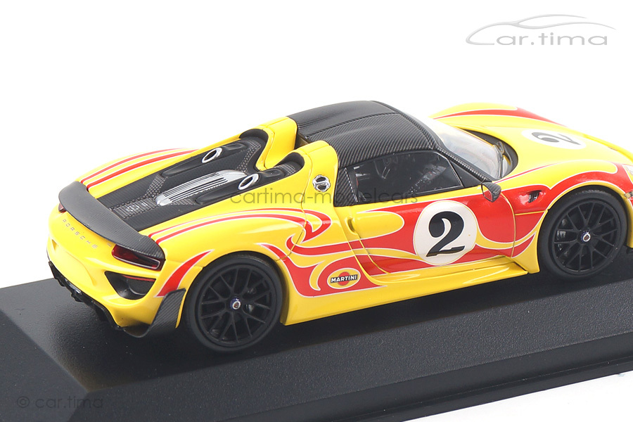 Porsche 918 Spyder Weissach Package Kyalami Design Minichamps 1:43 410062134 Porsche 918 Spyder Weissach Package Kyalami Design Minichamps 1:43 410062134