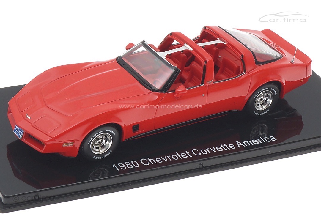 Chevrolet Corvette America 4 doors 1980 rot Esval 1:43 EMUS43010A Chevrolet Corvette America 4 doors 1980 rot Esval 1:43 EMUS43010A