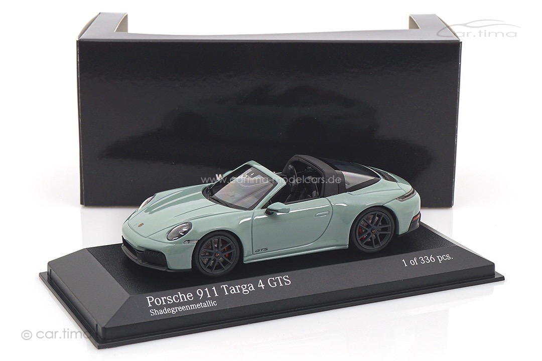 Porsche 911 (992.2) Targa 4 GTS Shadegreenmet. Minichamps 1:43 410064140
