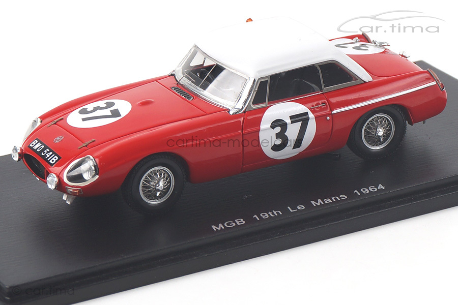 MG MGB Hardtop 24h Le Mans 1964 Hopkirk/Hedges 1:43 Spark S5078 MG MGB Hardtop 24h Le Mans 1964 Hopkirk/Hedges 1:43 Spark S5078