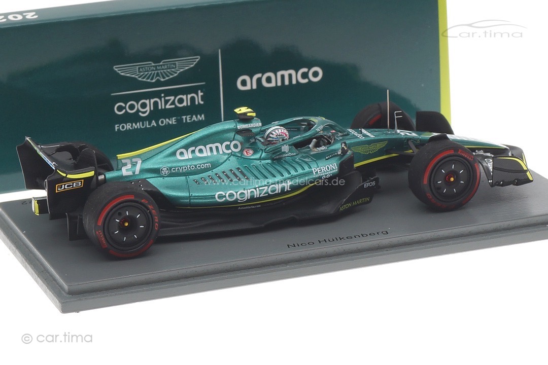 Aston Martin AMR22 GP Bahrain 2022 Nico Hülkenberg Spark 1:43 S8531 Aston Martin AMR22 GP Bahrain 2022 Nico Hülkenberg Spark 1:43 S8531
