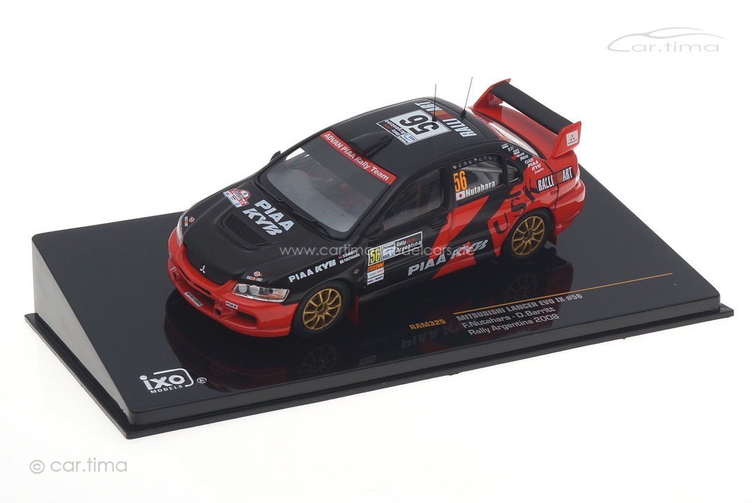 Mitsubishi Lancer EVO IX Rallye Argentinia 2008 Nutahara/Barritt IXO 1:43 RAM325 Mitsubishi Lancer EVO IX Rallye Argentinia 2008 Nutahara/Barritt IXO 1:43 RAM325