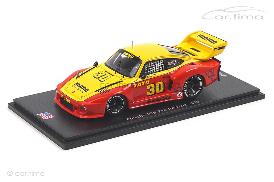 Porsche 935 1000 Miles Portland 1978 Gianpiero Moretti Spark 1:43 US041 Porsche 935 1000 Miles Portland 1978 Gianpiero Moretti Spark 1:43 US041