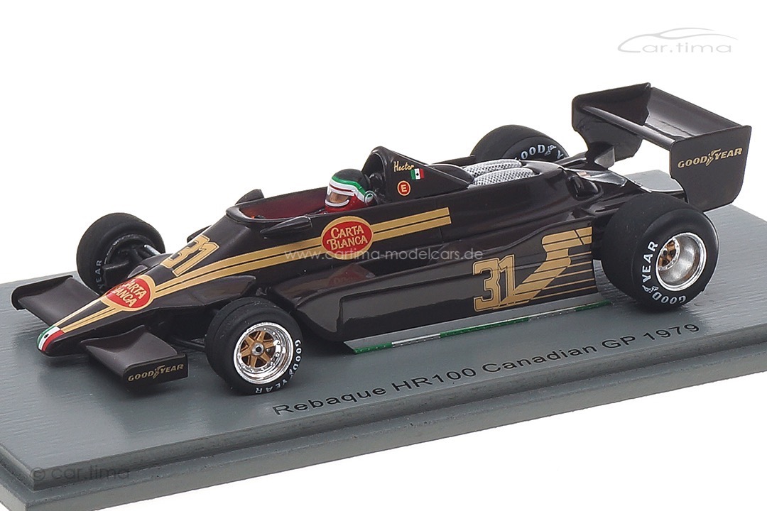 Rebaque HR100 GP Kanada 1979 Hector Rebaque Spark 1:43 S5750 Rebaque HR100 GP Kanada 1979 Hector Rebaque Spark 1:43 S5750