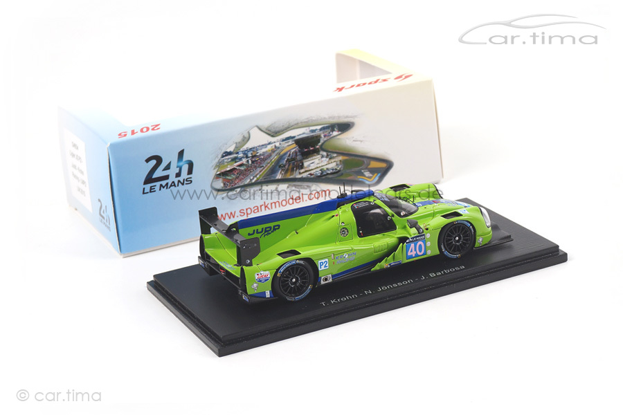 Ligier JS P2-Judd 24h Le Mans 2015 Barbosa/Krohn/Jönsson Spark 1:43 S4654 Ligier JS P2-Judd 24h Le Mans 2015 Barbosa/Krohn/Jönsson Spark 1:43 S4654