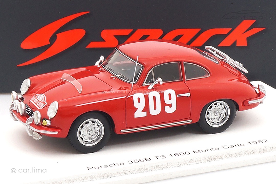 Porsche 356B T5 1600 Rallye Monte Carlo 1962 Dooijes/Slotemaker Spark 1:43 S6142