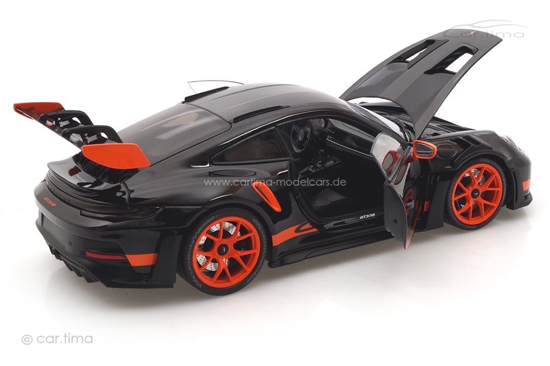 Porsche 911 (992) GT3 RS Schwarz/Rad orange Minichamps 1:18 113062030 Porsche 911 (992) GT3 RS Schwarz/Rad orange Minichamps 1:18 113062030
