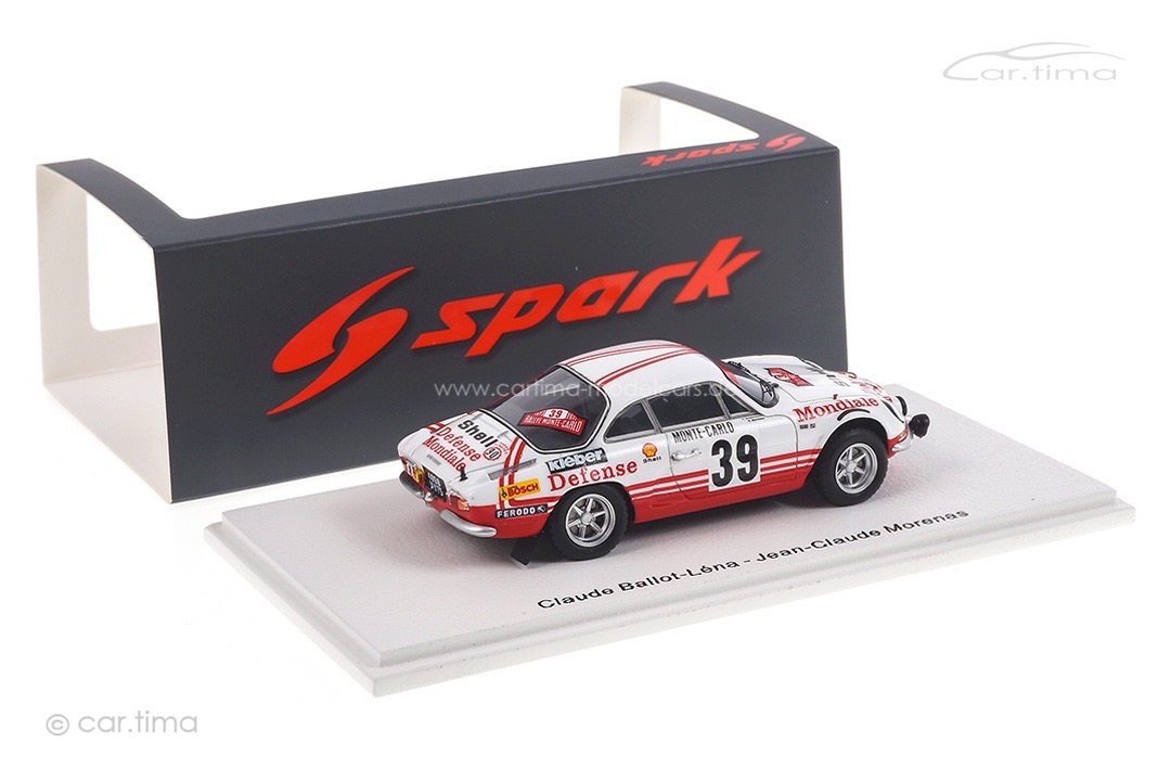 Alpine A110 Rallye Monte Carlo 1973 Ballot-Léna/Morenas Spark 1:43 S6112 Alpine A110 Rallye Monte Carlo 1973 Ballot-Léna/Morenas Spark 1:43 S6112