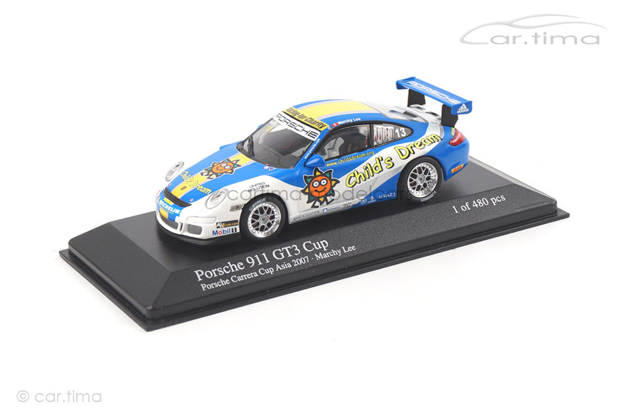 Porsche 911 (997) GT3 Cup Carrera Cup Asia 2007 Lee Minichamps 1:43 400076413 Porsche 911 (997) GT3 Cup Carrera Cup Asia 2007 Lee Minichamps 1:43 400076413