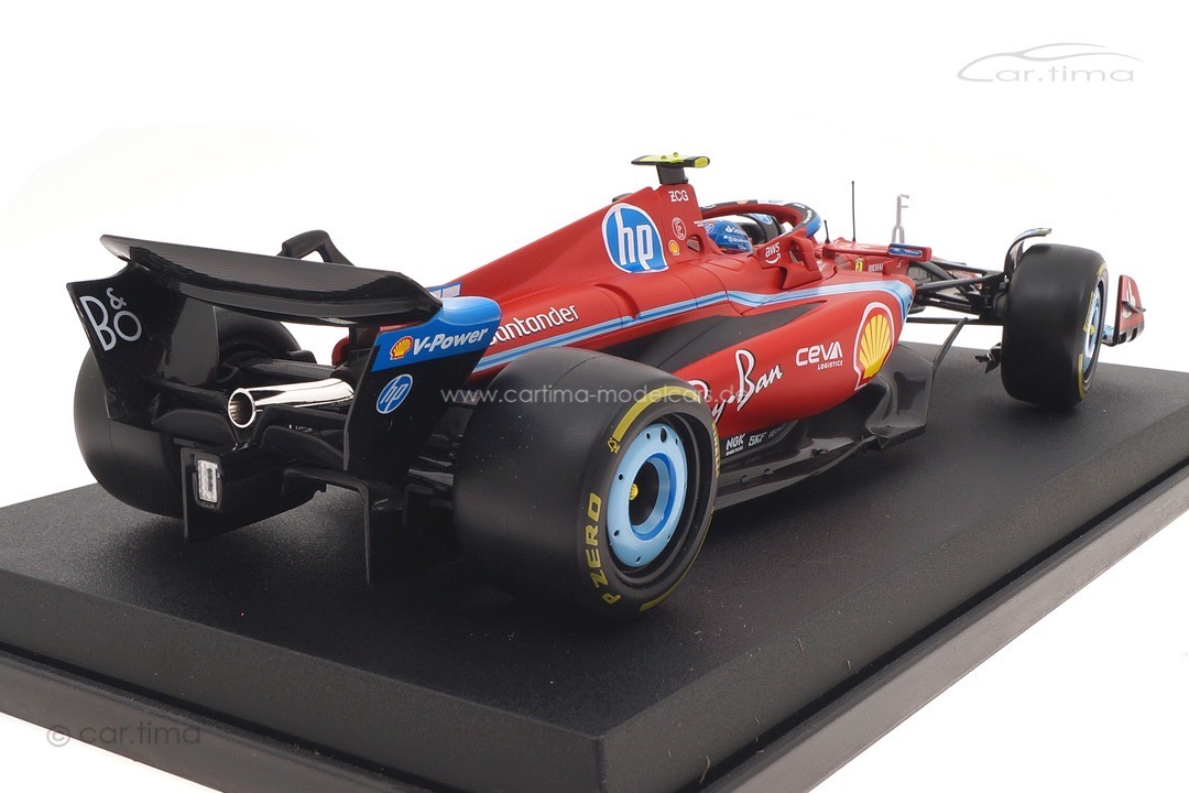 Ferrari F1 SF-24 GP USA Miami 2024 Carlos Sainz Jr. Bburago 1:18 18-16815-S-Miami Ferrari F1 SF-24 GP USA Miami 2024 Carlos Sainz Jr. Bburago 1:18 18-16815-S-Miami