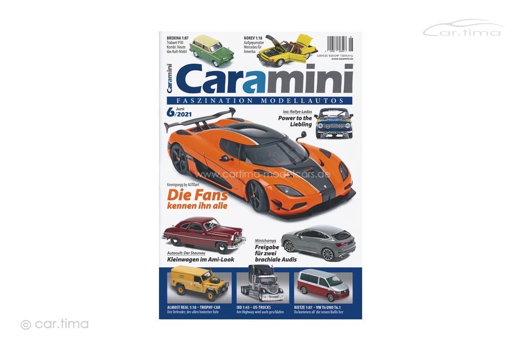 Zeitschrift / Magazine caramini Faszination Modellautos 06/2021 Expromo Verlag