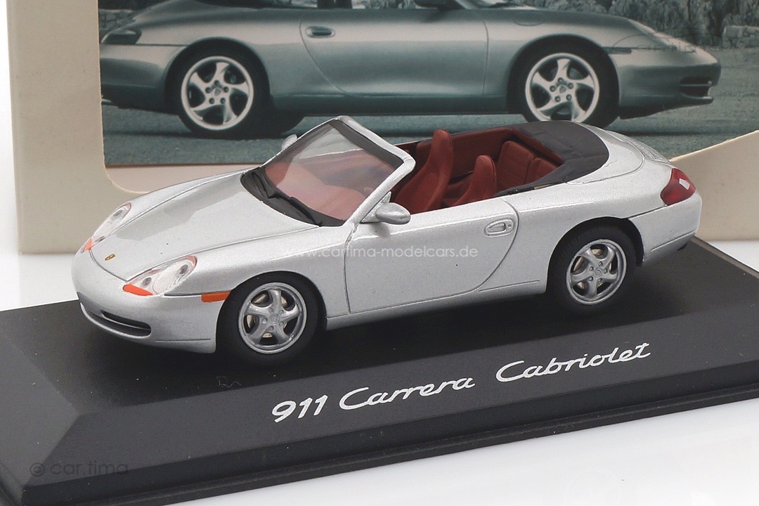 Porsche 911 (996) Carrera Cabriolet silber Schuco 1:43 WAP02004097 