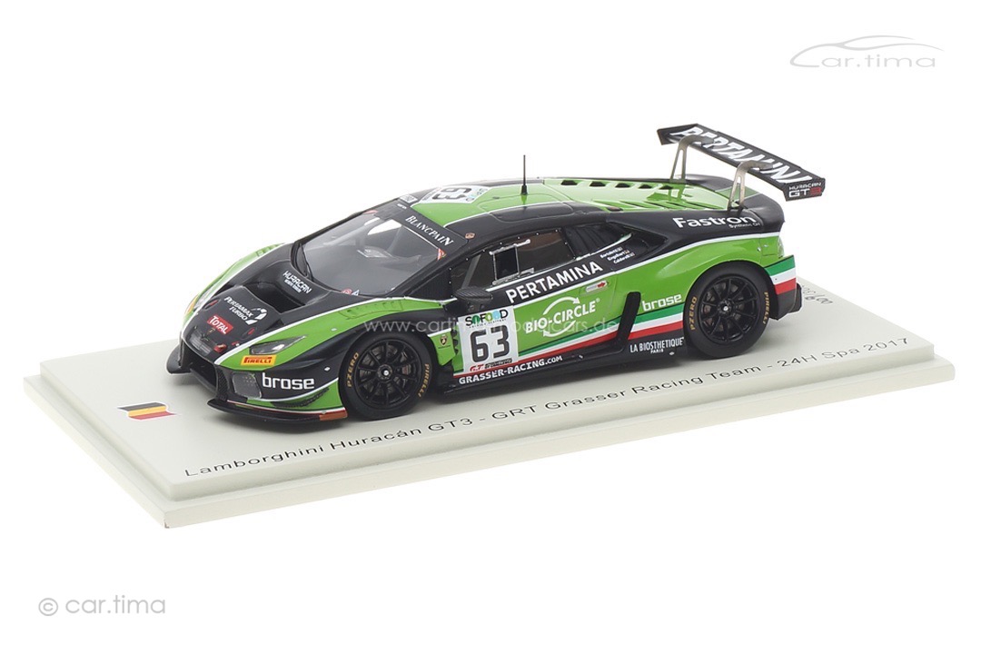 Lamborghini Huracán GT3 24h Spa 2017 Bortolotti/Engelhart/Caldarelli Spark 1:43 SB297